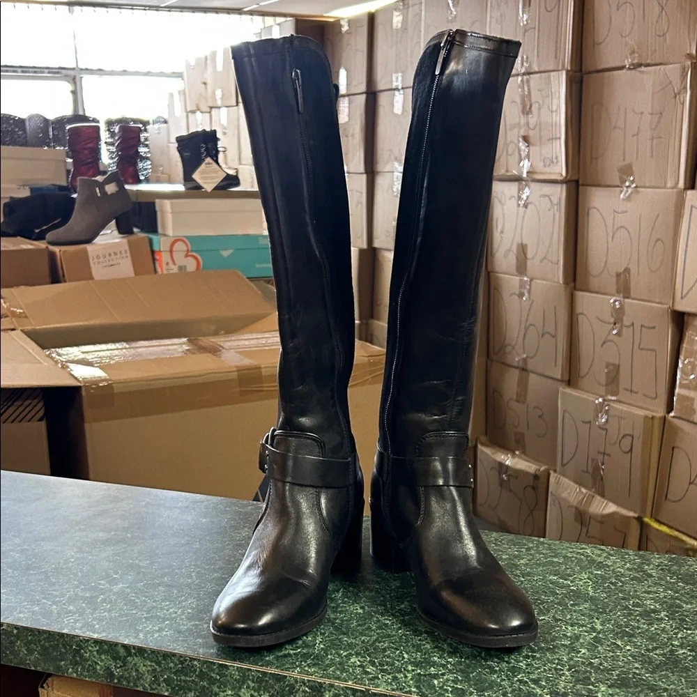 Marc Fisher Black Over-the-Knee Riding Boots